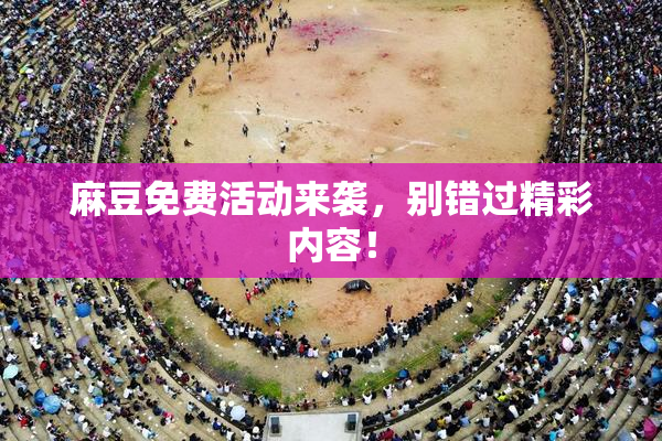 麻豆免费活动来袭，别错过精彩内容！