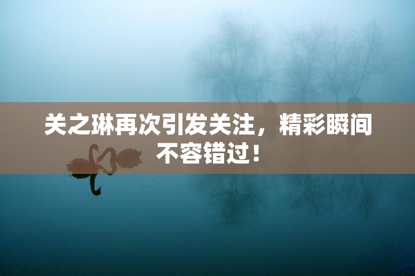关之琳再次引发关注，精彩瞬间不容错过！