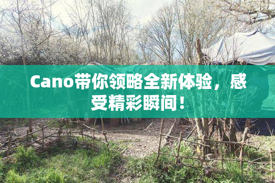Cano带你领略全新体验，感受精彩瞬间！