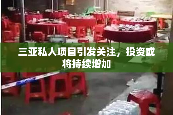 三亚私人项目引发关注，投资或将持续增加
