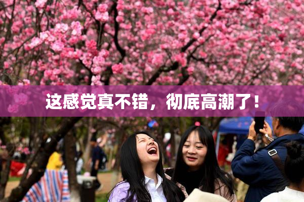 这感觉真不错，彻底高潮了！