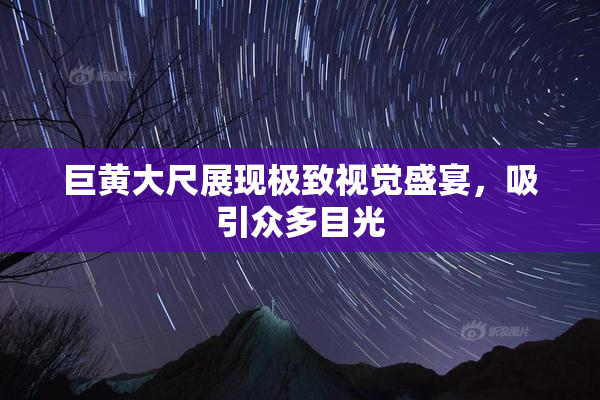 巨黄大尺展现极致视觉盛宴，吸引众多目光