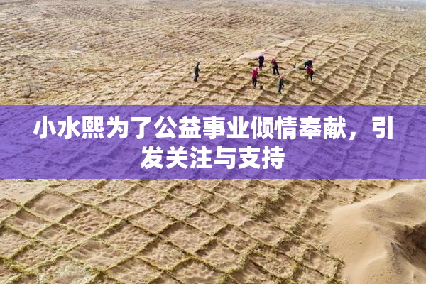 小水熙为了公益事业倾情奉献，引发关注与支持