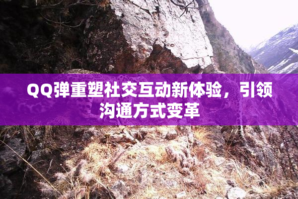 QQ弹重塑社交互动新体验，引领沟通方式变革