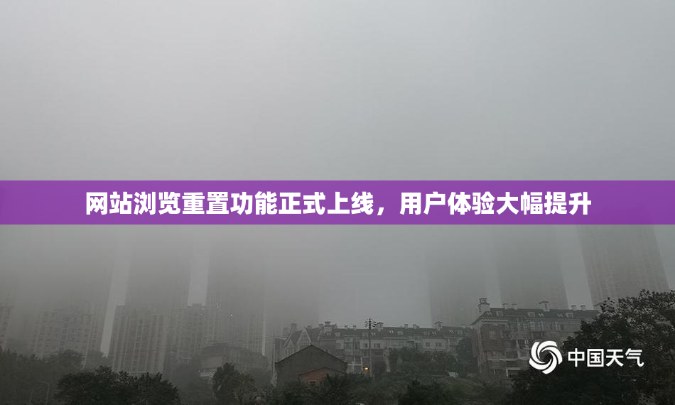 网站浏览重置功能正式上线，用户体验大幅提升