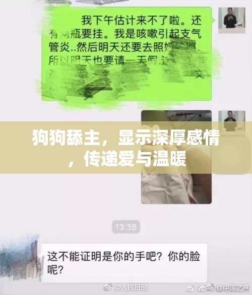 狗狗舔主，显示深厚感情，传递爱与温暖