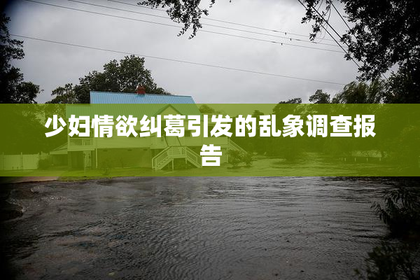 少妇情欲纠葛引发的乱象调查报告