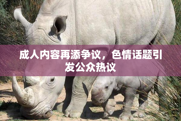 成人内容再添争议，色情话题引发公众热议