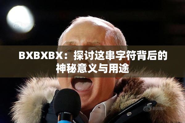 BXBXBX：探讨这串字符背后的神秘意义与用途
