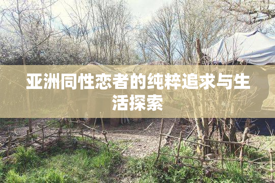 亚洲同性恋者的纯粹追求与生活探索