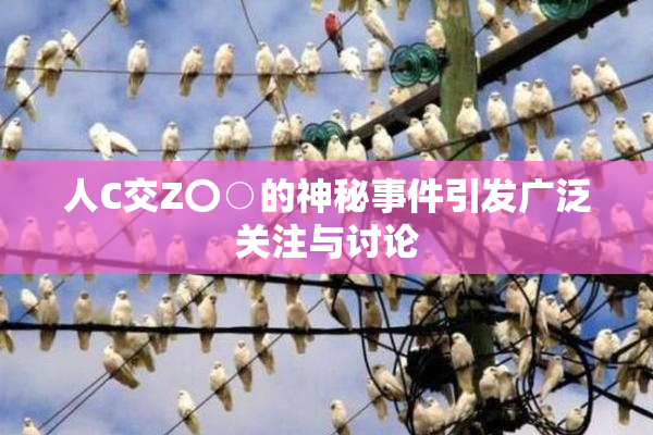 人C交Z〇○的神秘事件引发广泛关注与讨论