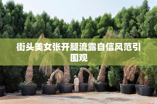 街头美女张开腿流露自信风范引围观