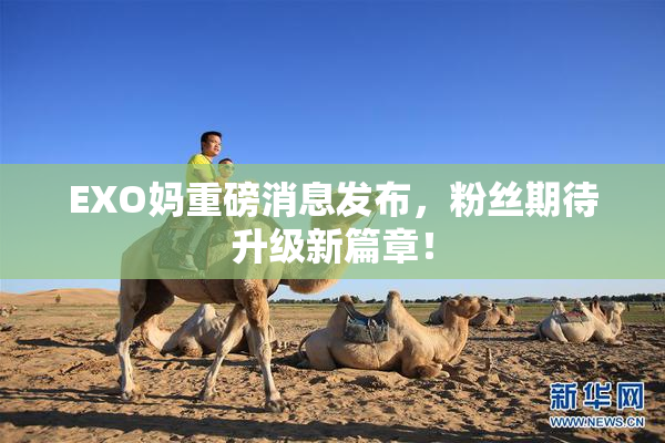 EXO妈重磅消息发布，粉丝期待升级新篇章！