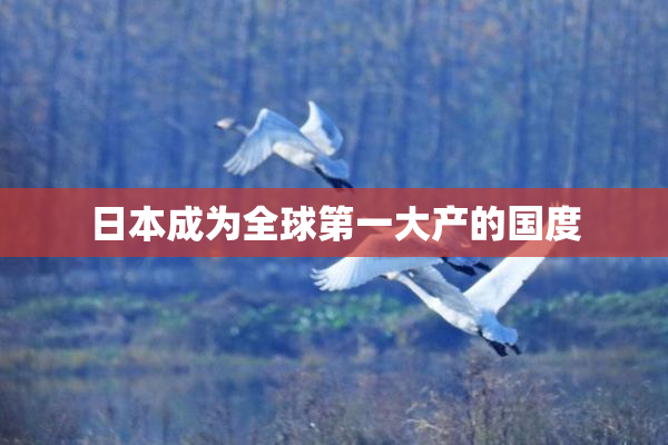 日本成为全球第一大产的国度