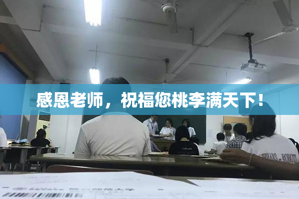 感恩老师，祝福您桃李满天下！