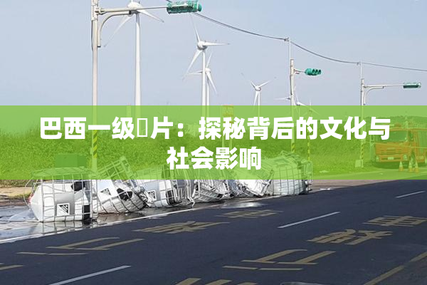 巴西一级婬片：探秘背后的文化与社会影响