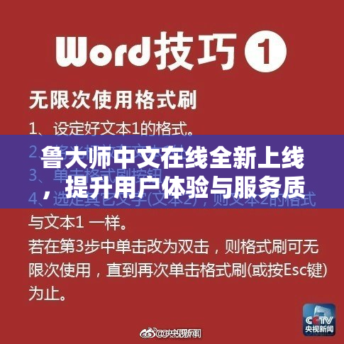 鲁大师中文在线全新上线，提升用户体验与服务质量