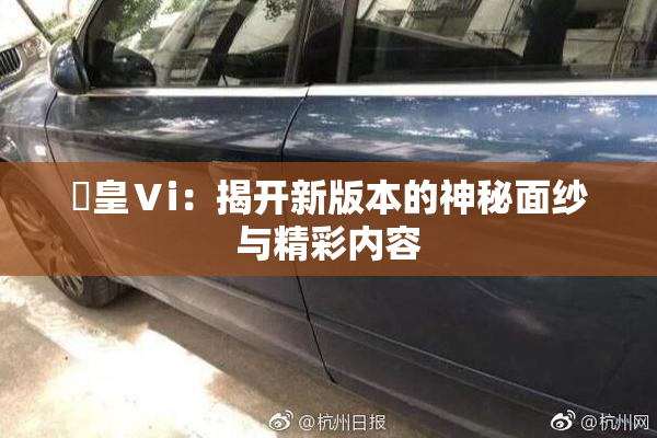 嘼皇Ⅴi：揭开新版本的神秘面纱与精彩内容