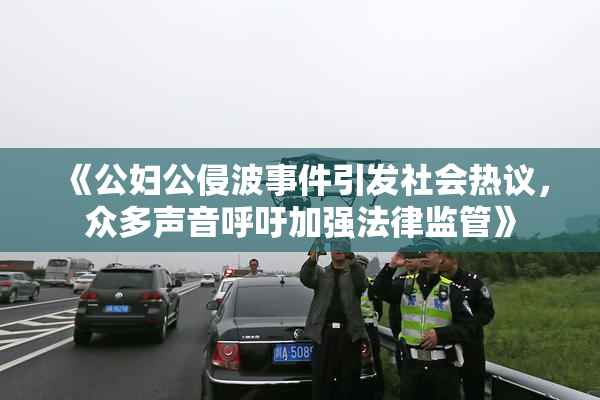 《公妇公侵波事件引发社会热议，众多声音呼吁加强法律监管》