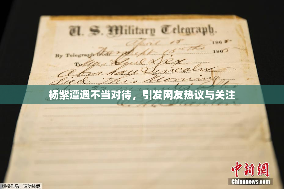 杨紫遭遇不当对待，引发网友热议与关注