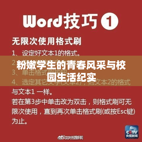 粉嫩学生的青春风采与校园生活纪实