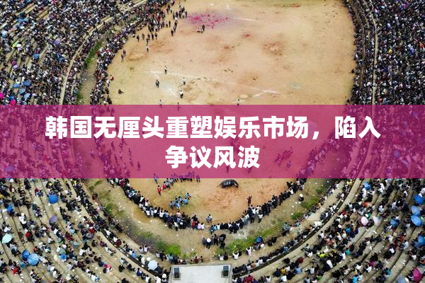 韩国无厘头重塑娱乐市场，陷入争议风波