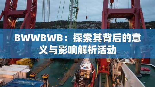 BWWBWB：探索其背后的意义与影响解析活动
