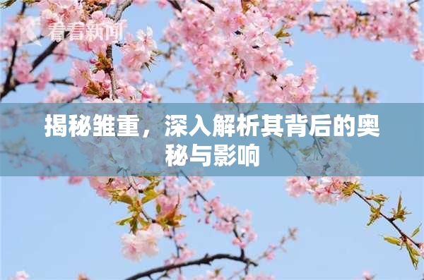 揭秘雏重，深入解析其背后的奥秘与影响