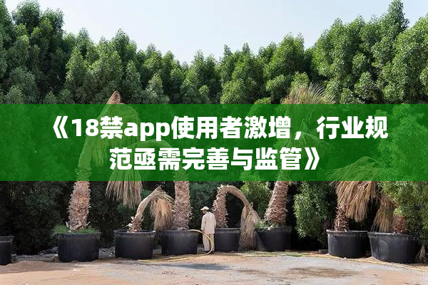 《18禁app使用者激增，行业规范亟需完善与监管》