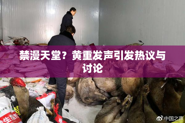 禁漫天堂？黄重发声引发热议与讨论