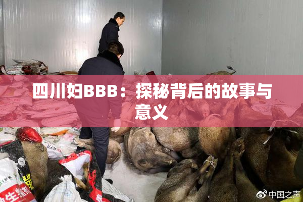 四川妇BBB：探秘背后的故事与意义