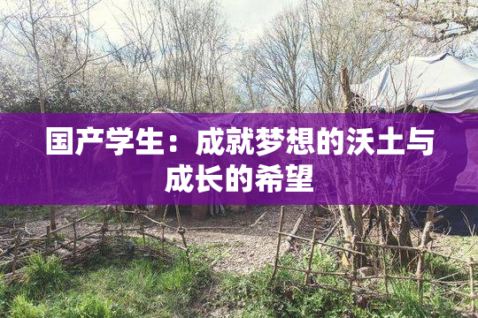 国产学生：成就梦想的沃土与成长的希望