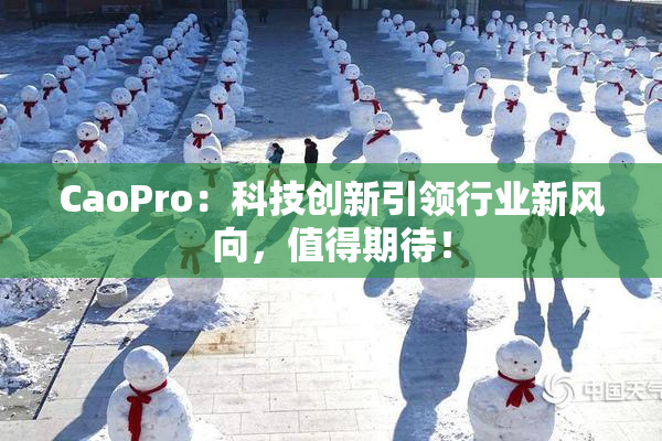 CaoPro：科技创新引领行业新风向，值得期待！