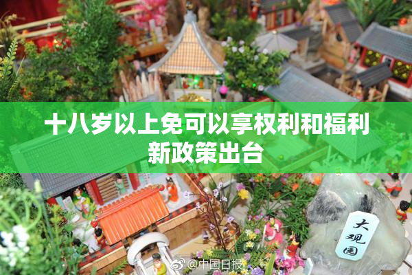 十八岁以上免可以享权利和福利新政策出台