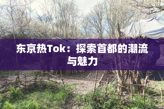 东京热Tok：探索首都的潮流与魅力