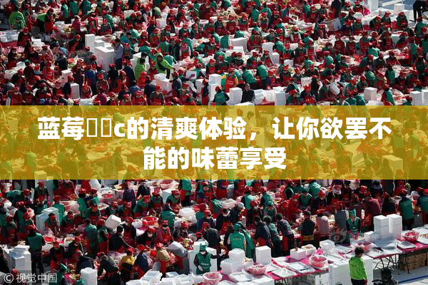 蓝莓❌‌c的清爽体验，让你欲罢不能的味蕾享受