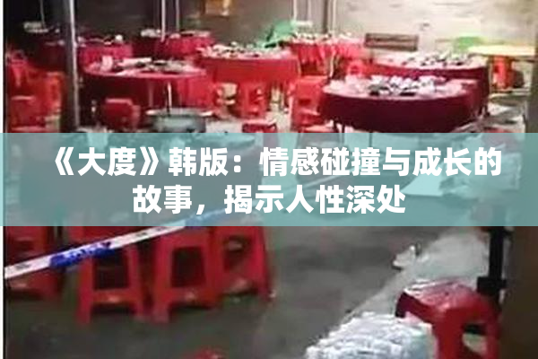 《大度》韩版：情感碰撞与成长的故事，揭示人性深处