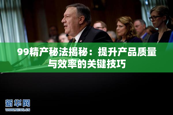 99精产秘法揭秘：提升产品质量与效率的关键技巧