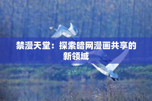 禁漫天堂：探索暗网漫画共享的新领域