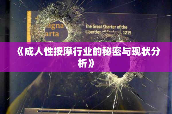 《成人性按摩行业的秘密与现状分析》