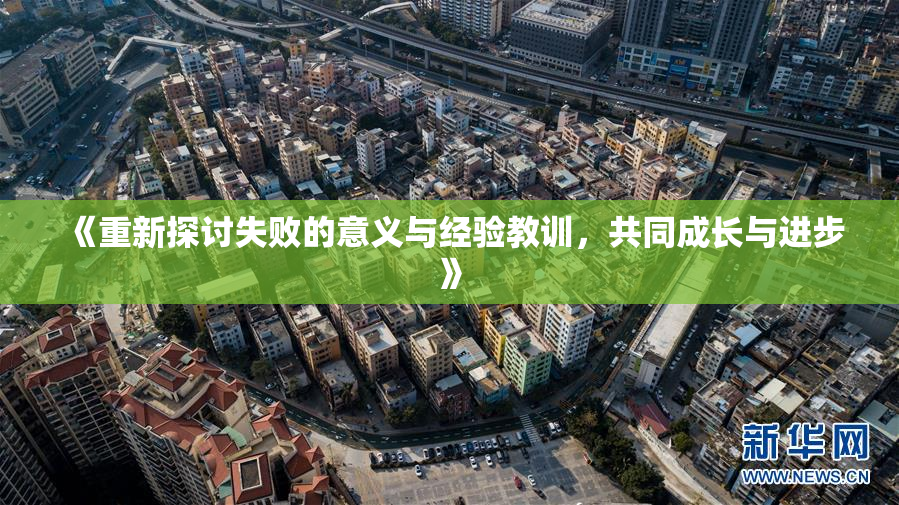 《重新探讨失败的意义与经验教训，共同成长与进步》