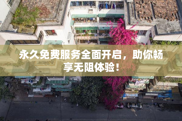永久免费服务全面开启，助你畅享无阻体验！