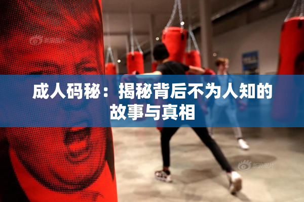 成人码秘：揭秘背后不为人知的故事与真相