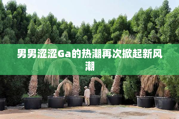 男男涩涩Ga的热潮再次掀起新风潮