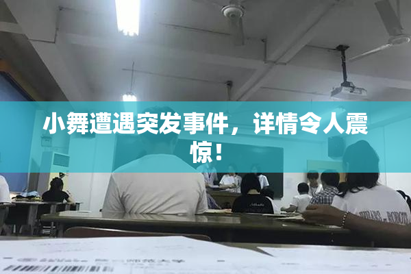 小舞遭遇突发事件，详情令人震惊！
