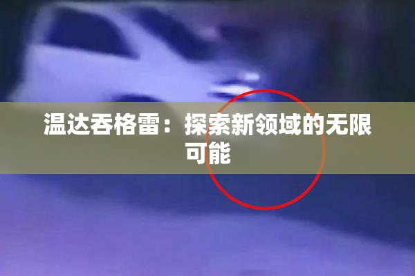 温达吞格雷：探索新领域的无限可能