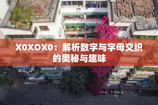 X0XOX0：解析数字与字母交织的奥秘与趣味
