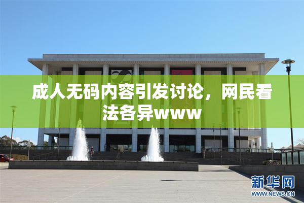 成人无码内容引发讨论，网民看法各异www