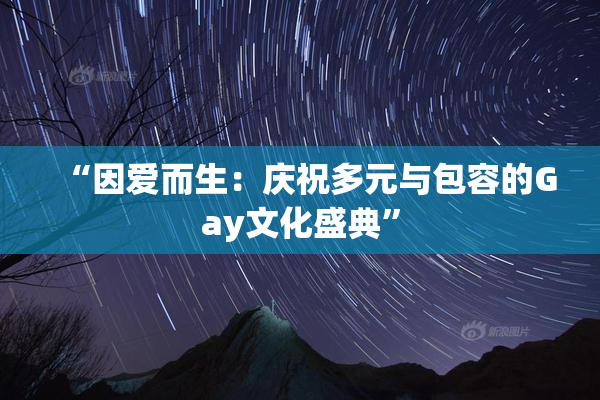 “因爱而生：庆祝多元与包容的Gay文化盛典”