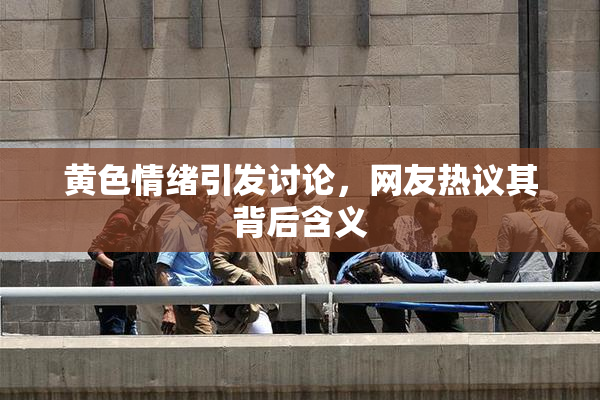 黄色情绪引发讨论，网友热议其背后含义